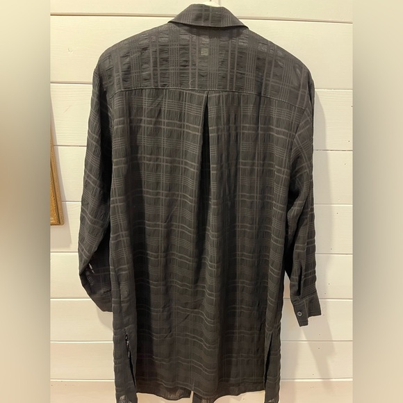 Addition Elle Black Textured Plaid Tunic - Size X - Picture 7 of 9